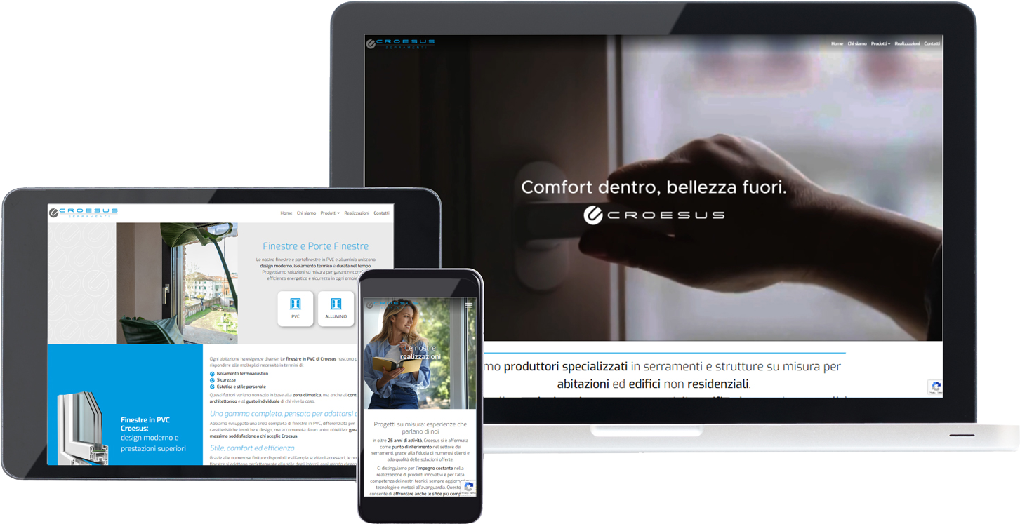 Sito web croesus serramenti